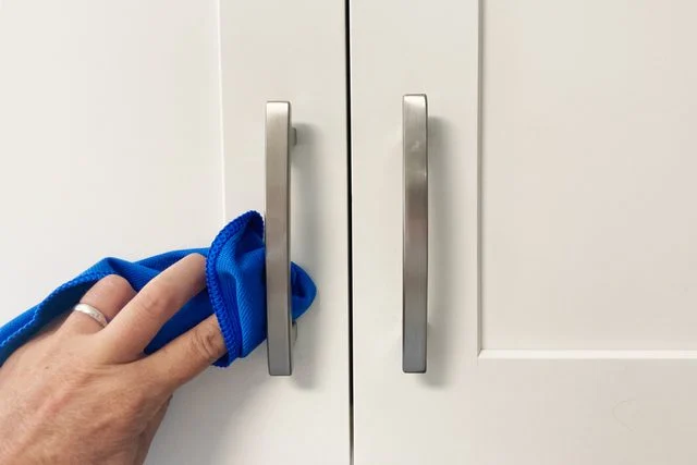clean cabinet hardware